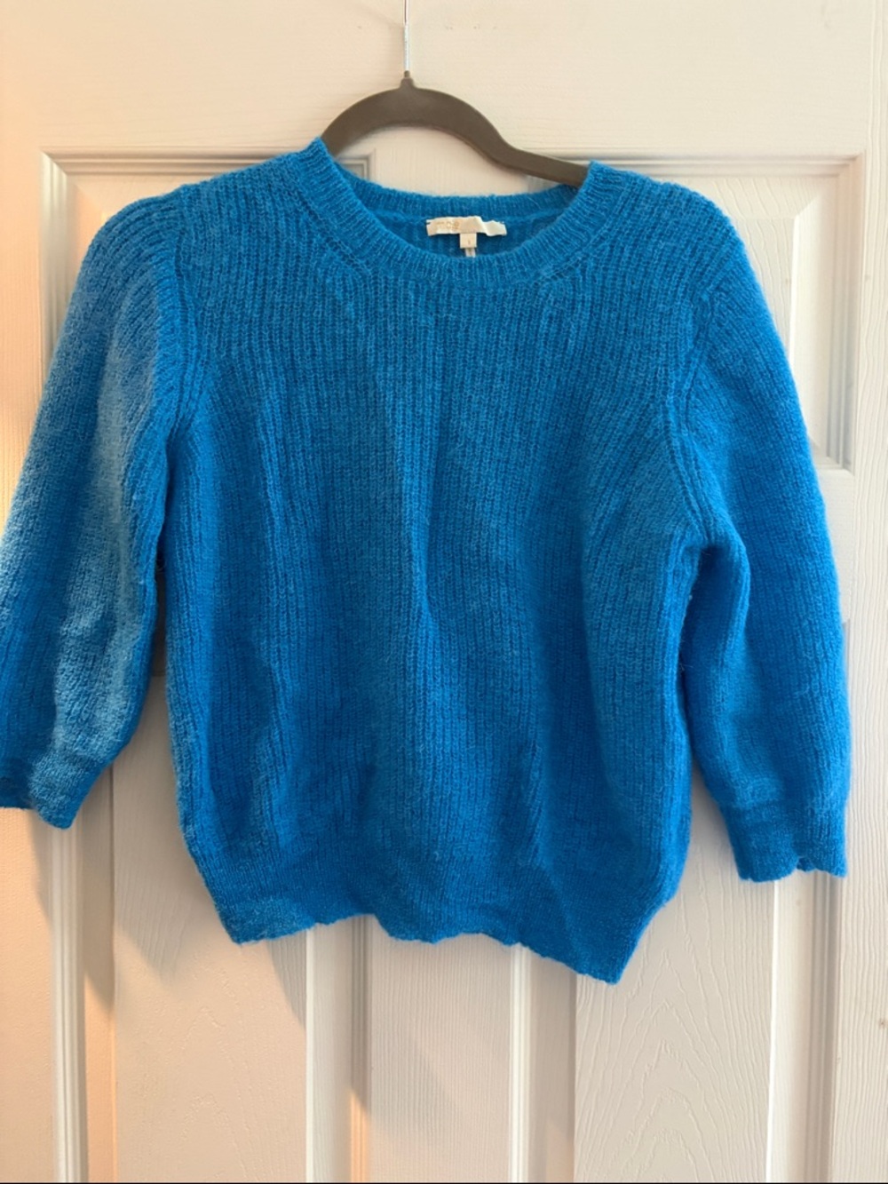 Maje Bright Cyan Crewneck Sweater